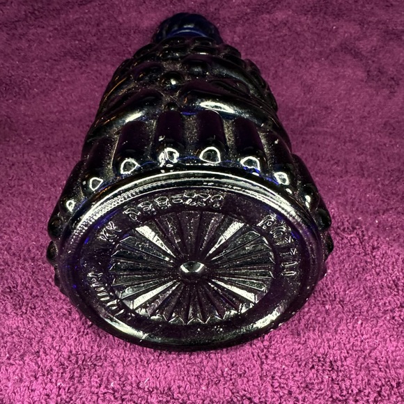 Cobalt Blue Glass Jim Beam Whiskey Decanter - Picture 3 of 4